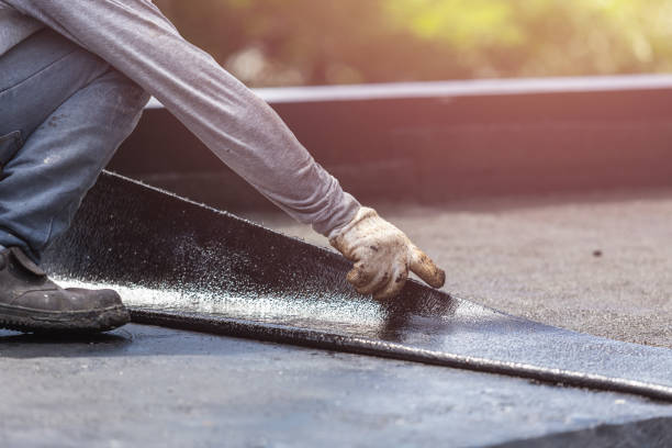Professional Emergency Waterproofing technician working in Hinckley, OH